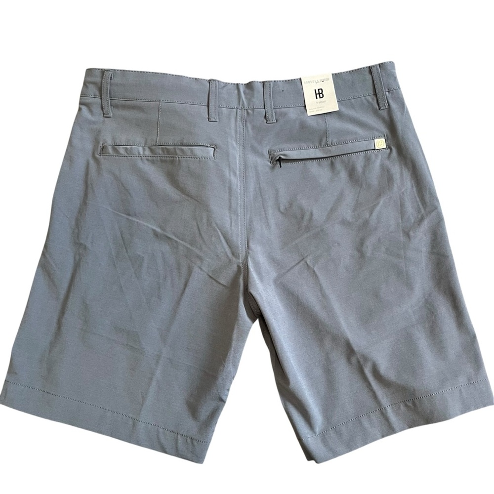 NWT Hudson & Barrow Superior Short 9in inseam Gray Tech Bottom Shorts Waist 30 - Picture 4 of 7